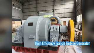 High Efficiency Francis Turbine Generator for Hydropower