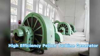 High Head Pelton Turbine Generator for Efficient Hydropower