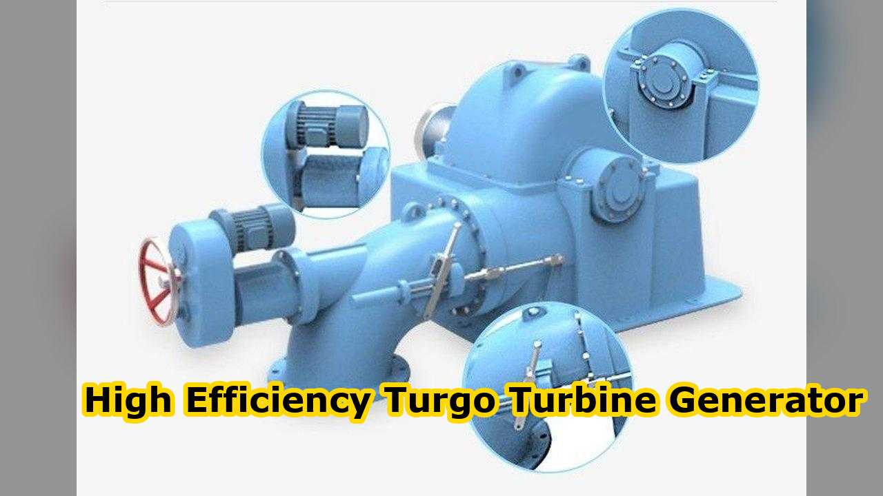 3Phase Turgo Turbine Generator Designed for Design Flow 0.744 M³s to 1.176 M³s and Efficiency Up To 87 Percent Energy Solution