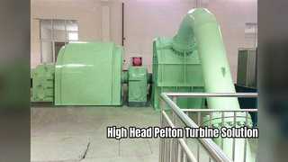 High Head Pelton Turbine Generator Efficient Power Solution