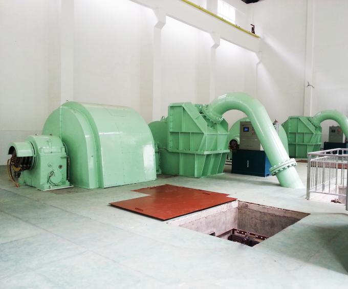 Mini Pelton Turbine Generator / Hydroelectric Power Plant Generator Long Lifespan